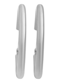 Adelia&acute;s Paar Creolen ADELIA&acute;S "Damen Ohrringe &iquest; Klappcreole aus Edelstahl", silber, Ohrringe, Damen, Edelstahl, Paar Creolen