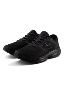Laufschuh New Balance "411", Herren, Gr. 47,5, schwarz, schwarz metallic, schwarz cement, Synthetik, Textil, Schuhe Laufschuh, f&uuml;r Erwachsene geeignet, mit Laufsohle aus Gummi