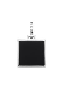 Kettenanh&auml;nger "Anh&auml;nger schwarzer Achat, Tigerauge oder Lapis Silber 925", schwarz, Giorgio Martello MILANO, Schmuckanh&auml;nger, Herren, Silber 925 (Sterlingsilber), Kettenanh&auml;nger