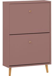 Schuhschrank Schildmeyer "Bjarne, Schuhschrank, Made in Germany, B: 60 cm", braun (mauve), B:59,8cm H:92,2cm T:19,5cm, FSC-zertifizierter Holzwerkstoff, Schr&auml;nke, Schuhschrank, Solide Verarbeitung - Dieses Produkt ist in Deutschland gefertigt