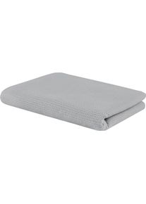 Wohndecke SETEX "Waffeldecke", grau (silbergrau), B:150cm L:200cm, Baumwolle, Wohndecken, Wohndecke, aus Waffelpiqu&eacute;, auch als Tagesdecke geeignet, Kuscheldecke