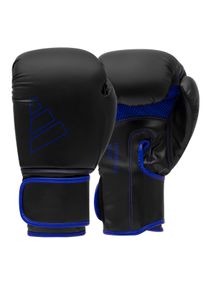 Boxhandschuhe adidas Performance "Hybrid 80" Gr. 14, schwarz (schwarz, blau), Boxhandschuhe, 14 14, Obermaterial: 100% Kunstleder, Boxhandschuhe