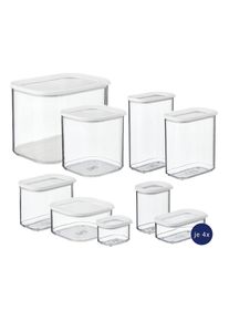 Vorratsdose Mepal "Vorratsdosen Sparset Modula 36er Set transparent", bunt (transparent), B:2cm H:2cm L:2cm, Kunststoff, Lebensmittelaufbewahrungsbeh&auml;lter, Vorratsdose