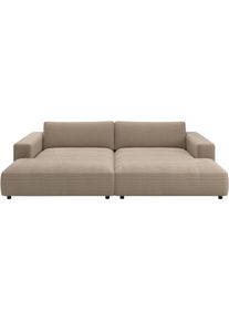 Loungesofa Musterring "MR LUCIA, die ultimative Lounge-Oase, Breite 300cm, bequem, Mega Sofa", sand, B:300cm H:81cm T:190cm, 95% Polyester, 5% Nylon, Sofas, Loungesofa, Mega-Fl&auml;che, erstklassige Kammerkissen & Luxus-Komfort