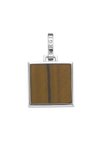 Kettenanh&auml;nger "Anh&auml;nger schwarzer Achat, Tigerauge oder Lapis Silber 925", braun, Giorgio Martello MILANO, Schmuckanh&auml;nger, Herren, Silber 925 (Sterlingsilber), Kettenanh&auml;nger