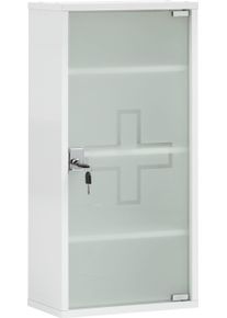Medizinschrank Schildmeyer "Wido, Medizinschrank, Made in Germany, B: 34 cm", wei&szlig; (wei&szlig; glanz), B:34,3cm H:71,4cm T:19,6cm, FSC-zertifizierter Holzwerkstoff, Schr&auml;nke, Medizinschrank, Solide Verarbeitung - Dieses Produkt ist in Deutschland gefertigt