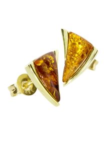 Paar Ohrstecker OSTSEE-SCHMUCK "OSTSEE-SCHMUCK Ohrstecker Imke Ohrstecker Imke", gelb (wei&szlig;, neutral), Ohrringe, Damen, 12 x 9mm, Gelbgold 333, Paar Ohrstecker