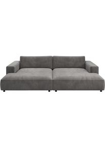 Loungesofa Musterring "MR LUCIA, die ultimative Lounge-Oase, Breite 300cm, bequem, Mega Sofa", schwarz, grau, B:300cm H:81cm T:190cm, 88% Polyester, 12% Polyacryl, Sofas, Loungesofa, Mega-Fl&auml;che, erstklassige Kammerkissen & Luxus-Komfort