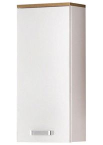 H&auml;ngeschrank Schildmeyer "Malina, H&auml;ngeschrank, Made in Germany, B: 32,7 cm", wei&szlig; (kreidewei&szlig;, eiche landhaus), B:32,7cm H:72,3cm T:16,3cm, Holzwerkstoff, Schr&auml;nke, H&auml;ngeschrank, Solide Verarbeitung - Dieses Produkt ist in Deutschland gefertigt