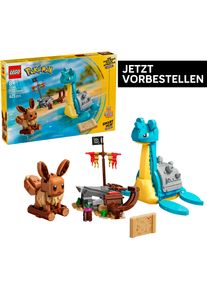 Konstruktionsspielsteine Lego "SMART Play: Evoli und Lapras auf Schatzsuche (72162), Lego Pok&eacute;mon", bunt, Spielbausteine, Kinder, Kunststoff, Konstruktionsspielsteine, Mit SMART Brick kombatibel (nicht enthalten)