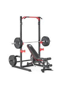 Power Rack adidas Performance "adidas Power Rack", rot, KraftstationenB:128,5cm H:218cm L:153cm, Power Rack, Stabiles Power Rack mit Klimmzugstange, Band-Ankern und Scheibenablage, B:128,5cm H:218cm L:153cm