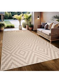 Teppich OTTO HOME "Cordoba auch als L&auml;ufer erh&auml;ltlich" Gr. 2, beige, B:80cm H:3mm L:150cm, Kunstfaser, Teppiche, Teppich, In- und Outdoor geeignet, Sisal-Optik, Wetterfest & UV-best&auml;ndig, Boho