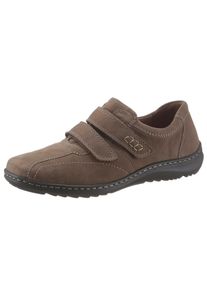 Waldl&auml;ufer Klettschuh WALDL&Auml;UFER "Herwig", Herren, Gr. 8,5 (42,5), braun, Nubukleder, Schuhe Klettschuh, Slipper, Komfortschuh, Freizeitschuh mit Klettverschl&uuml;sse, G-Weite