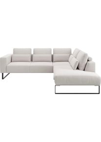 Ecksofa Musterring "JUSTB PM100, stilvoller Lounge-Komfort von Musterring", wei&szlig;, B:268cm H:88cm T:232cm, 100% Polyester, Sofas, Ecksofa, Kollektion Bettina Zimmermann, optionaler Sitzvorzug & Fu&szlig;-Auswahl