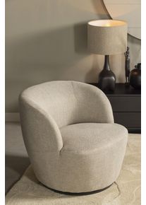 Drehsessel Woood "Serra Mischgewebe Bezug mit Drehmechanismus H 68 x B 70 x T 77 cm", beige (sand), B:70cm H:68cm T:77cm, Sessel, Drehsessel, Tragkraft 120 kg, Geringe Verschlei&szlig;festigkeit, vollst&auml;ndig montiert