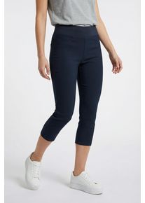 Caprileggings Freequent "FQSHANTAL-CA-POWER", Damen, Gr. M, N-Gr, grau (salute), Web, Obermaterial: 76% Viskose, 21% Polyamid, 3% Elasthan, unifarben, skinny fit 3/4-L&auml;nge, Hosen Caprileggings, mit extra breitem Bund