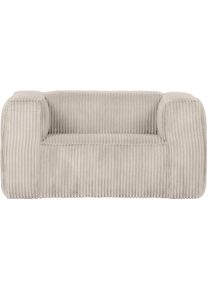 Loungesessel Woood "Bean mit Split-Rippenbezug und Armlehnen B 146 x T 98 x H 74 cm", natur, B:146cm H:74cm T:98cm, Sessel, Loungesessel, Hohe Verschlei&szlig;festigkeit, Teflon-Impr&auml;gnierung, Tragkraft 100 kg