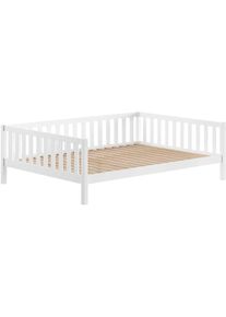 Kinderbett Vipack "Dallas, Massivholzbett, umbaubar vom Boden- zum Daybett", kiefer wei&szlig;, kiefer wei&szlig;, kiefer wei&szlig;, B:147cm H:66cm L:210cm, Betten, Kinderbett, stabil und standfest gebaut, wahlweise Kiefer massiv natur oder wei&szlig;