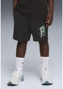 Trainingsshorts Puma "ACTIVE SPORTS POLY SHORTS B", Jungen, Gr. 176, N-Gr, Puma schwarz, Web, Obermaterial: 100% Polyester, bedruckt, regular fit kniefrei, Hosen Trainingsshorts, aus atmungsaktivem Material, mit DryCELL-Technologie, Regular Fit