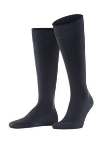 Kniestr&uuml;mpfe Falke "Ultra Energizing", Herren, Gr. 43-44, blau (blau w4), Materialmix, unifarben, normal, Socken Kniestr&uuml;mpfe, verbessert die Durchblutung, atmungsaktiv