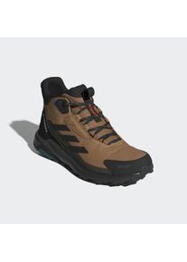 Wanderschuh adidas terrex "ANYLANDER MID RAIN.RDY", Herren, Gr. 44,5, gr&uuml;n (cardboard, core schwarz, shadow olive), Textil, Schuhe Wanderschuh, wasserdicht