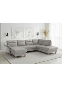 Sit & More Wohnlandschaft SIT & MORE "Pamela", light grau, B:292cm H:90cm T:212cm, Sofas, Wohnlandschaft