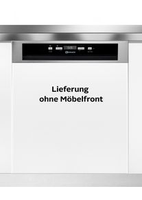 Bauknecht teilintegrierbarer Geschirrsp&uuml;ler "OBBC Ecosilent 9760", Energieeffizienz: A, silber (edelstahl), B:59,8cm H:82cm T:55,5cm, Geschirrsp&uuml;ler, Doppelter Komfort &ndash; mit Besteckschublade und zus&auml;tzlichem Besteckkorb, teilintegrierbarer Geschirrsp&uuml;ler