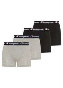Boxershorts Champion "4 pk Boxer", Herren, Gr. XXL, 4 Stk., oxgm, oxgm, nbk, nbk, ns, Obermaterial: 95% Baumwolle, 5% Elasthan, Unterhosen Boxershorts, 4er-Pack, f&uuml;r Erwachsene geeignet, aus Baumwolle und Elasthan