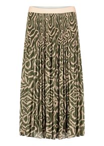 Plisseerock Cartoon "Plisseerock mit Plissee", Damen, Gr. 46, khaki, cream, Einsatz: 100% Polyester PES., R&ouml;cke Plisseerock