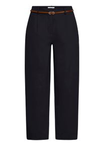 Stoffhose B.Young "Casual BYDAYS", Damen, Gr. 40, N-Gr, blau (meteorite), Obermaterial: 98% Baumwolle CO. 2% Elasthan EL., Hosen Stoffhose