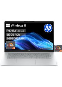 HP Notebook "OmniBook 3 17-dp0256ngx", silber (glacier silber), 8 GB RAM 512 GB SSD, Ryzen 5, Windows 11 Home, Notebooks, Notebook