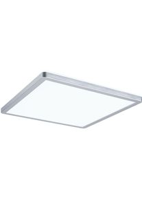 Paulmann LED Panel "Atria Shine IP44 eckig 293x293mm 16W 1600lm 4000K", grau (chromfarben), 1, H: 2,8cm, 1 Stk., Leuchten, Backlight, LED Panel