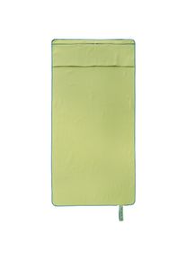 Handtuch Dyckhoff "Mikrofaser Sporttuch Struktur", gr&uuml;n (limette), B:60cm L:120cm, Microfaser, Mikrofaser, Handt&uuml;cher, Handtuch, Mit &Uuml;berst&uuml;lpkapuze, Schnelltrocknend, Leicht, Rei&szlig;verschlusstasche