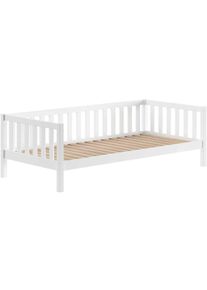 Kinderbett Vipack "Dallas, Massivholzbett, umbaubar vom Boden- zum Daybett", kiefer wei&szlig;, kiefer wei&szlig;, kiefer wei&szlig;, B:97cm H:66cm L:210cm, Betten, Kinderbett, stabil und standfest gebaut, wahlweise Kiefer massiv natur oder wei&szlig;