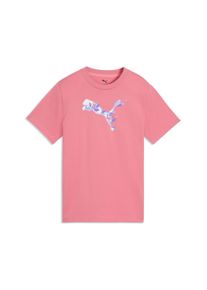 T-Shirt Puma "GRAPHIC FLORAL CAT TEE G", M&auml;dchen, Gr. 176, wild pink, Jersey, Obermaterial: 100% Baumwolle, bedruckt, regular fit normal, Rundhals, Shirts T-Shirt, Regular Fit, f&uuml;r Jugendliche, Rundhalsausschnitt