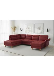 Sit & More Wohnlandschaft SIT & MORE "Pamela", merlot, B:292cm H:90cm T:212cm, Sofas, Wohnlandschaft