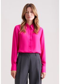 Hemdbluse Seidensticker, Damen, Gr. XL (42), pink, 100% Viskose, unifarben, regular fit, ohne Ausschnitt, Blusen Hemdbluse, 1/1 Kragen Uni