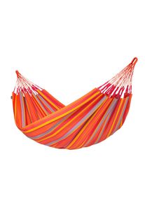 La Siesta H&auml;ngematte, Gelb, Grau, Orange, Rot, Textil, 160x350 cm, wetterbest&auml;ndig, UV-best&auml;ndig, regenabweisend, Gartenm&ouml;bel, Gartenschaukeln, H&auml;ngematten