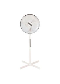 Globo Standventilator, Metall, Kunststoff, 58x116x58 cm, verstellbarer Neigungswinkel, Schutzgitter, Elektroger&auml;te, K&uuml;hlger&auml;te, Ventilatoren, Standventilatoren