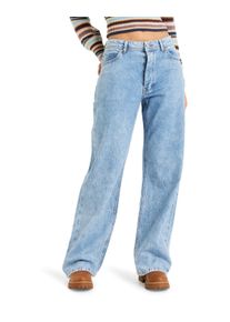 Straight-Jeans Roxy "Milla Wide Leg Regular Beau", Damen, Gr. 26 (XS), blau (beau blau), Obermaterial: 100% Baumwolle., Jeans Straight-Jeans