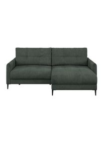 Ondega , Dunkelgr&uuml;n , Textil , F&uuml;llung: Schaumstoff , L-Form, einmalig seitenverkehrt montierbar , 221x142 cm , Bettkasten erh&auml;ltlich, R&uuml;cken echt ,