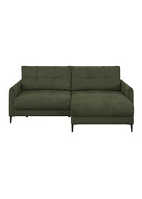 Ondega , Olivgr&uuml;n , Textil , F&uuml;llung: Schaumstoff , L-Form, einmalig seitenverkehrt montierbar , 221x142 cm , Bettkasten erh&auml;ltlich, R&uuml;cken echt ,