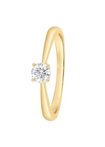 Diamantring ONE ELEMENT "Ring aus 585 Gold" Gr. 56, gold, Fingerringe, Damen, 56, Gelbgold 585, Diamantring