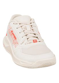 Hallenschuh Kempa "Hallen-Sport-Schuhe Kourtfly Three W", Damen, Gr. 9.5, beige, fluo rot, Obermaterial: 100% Textilmaterial TEXMAT., Schuhe Hallenschuh