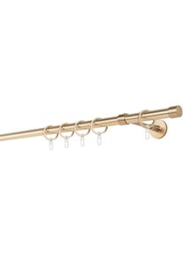 Gardinenstange mydeco "20mm Cap Wandtr&auml;ger 14 cm", gold (mattmessingfarben), L:160cm, Aluminium, Gardinenstangen, Gardinenstange