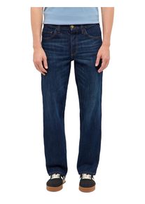 Straight-Jeans Mustang "Herren Style Big Sur Straight", Herren, Gr. 33, L&auml;nge 34, 802 dunkelblau, Denim/Jeans, 99% Baumwolle, 1% Elasthan, unifarben, straight fit, Jeans Straight-Jeans