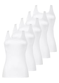 Unterziehshirt Nina von C. "5er Pack Frackhemd Daily", Damen, Gr. 50, N-Gr, wei&szlig;, Obermaterial: 100% Baumwolle CO., Unterhemden Unterziehshirt