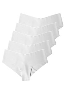 Hipster Nina von C. "5er Pack Hipster Secret Soft & Shape", Damen, Gr. S, wei&szlig;, Obermaterial: 86% Polyamid PA. 14% Elasthan EL., Unterhosen Hipster