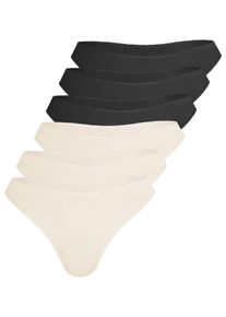 Jazz-Pants Slips Nina von C. "6er Pack Jazzpant Secret", Damen, Gr. 42, schwarz (schwarz, champagner), Obermaterial: 95% Polyamid PA. 5% Elasthan EL., Unterhosen Jazz-Pants Slips