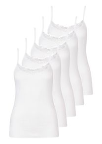 Achseltop Nina von C. "5er Pack Tr&auml;gerhemd Daily", Damen, Gr. 50, N-Gr, wei&szlig;, Obermaterial: 100% Baumwolle CO., Unterhemden Achseltop
